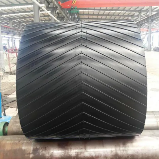 Premium Quality Chevron Pattern V Type Rubber Conveyor Belt