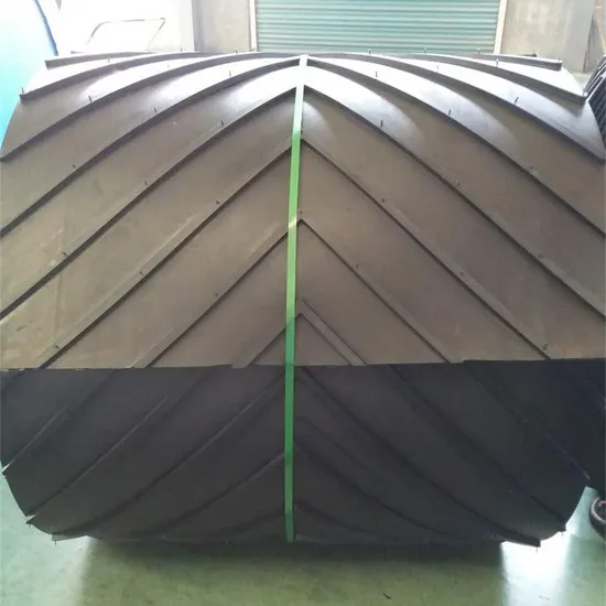 15mm Profiled V Rubber Chevron Conveyor Belt Ep400/3