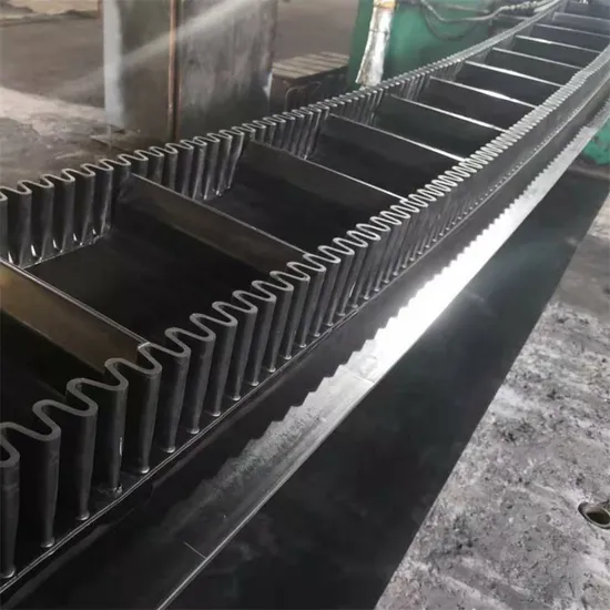 Corrugated Sidewall Belts Rubber Conveyor Belt Corrugated Cleated Sidewall Conveyor Belting
