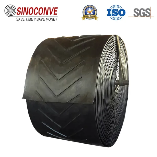 Customized Length Ep Mining and Quarry Transport Chevron Rubber Conveyor Belt
