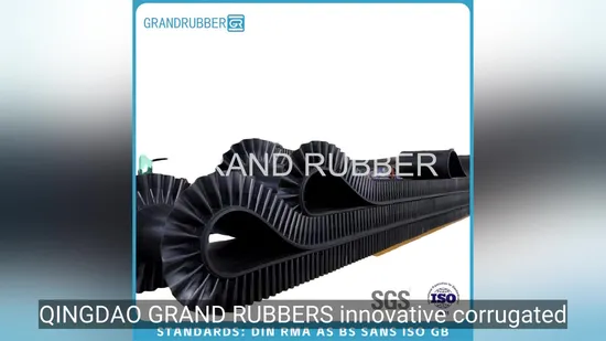 Ep150 Corrugated Sidewall Rubber Conveyor Belt