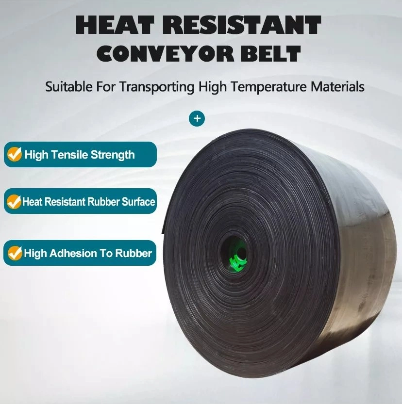 Durable Ep/Nn/Ee/Piw DIN Industrial Heat/Tear/Wear/Fire Resistant Conveyor Belt for Bulk Material Handling