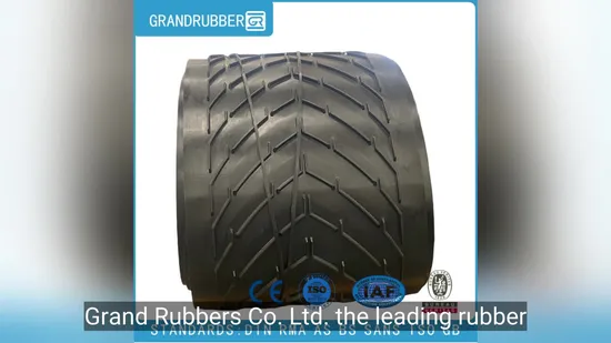 M24 Grade Patterned Rubber Conveyor Belt with Cut Edge for Heavy