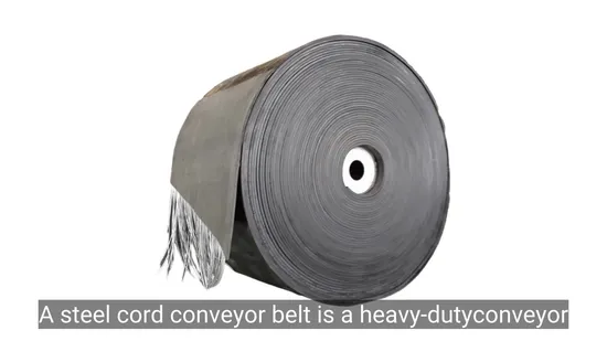 Coal Mining Cement Use Acid Alkali Resistant Steel Cord Rubber Conveyor Belt