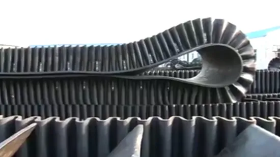High Quality Abrasion Ep100 Black Corrugated Sidewall Rubber Belts Skirt Conveyor Belt 