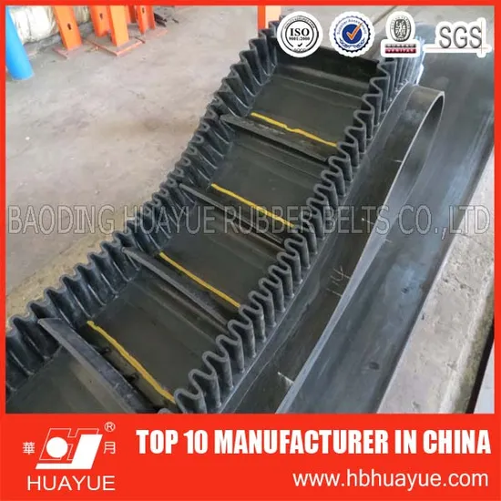 Corrugated Sidewall Rubber Conveyor Belt with Cleats 