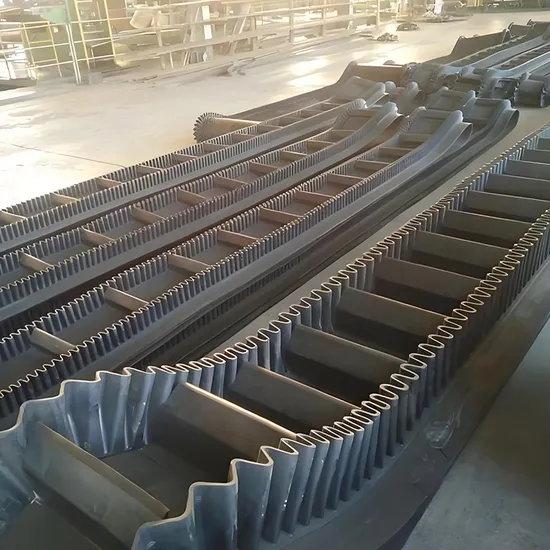 Custom Corrugated Sidewall Conveyor Belt for Mining Bulk Material Handling 