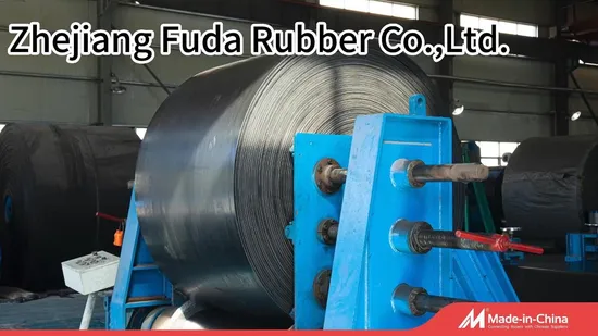 Cleated Corrugated Sidewall Rubber Cover Polyester Canvas Conveyor Belts 